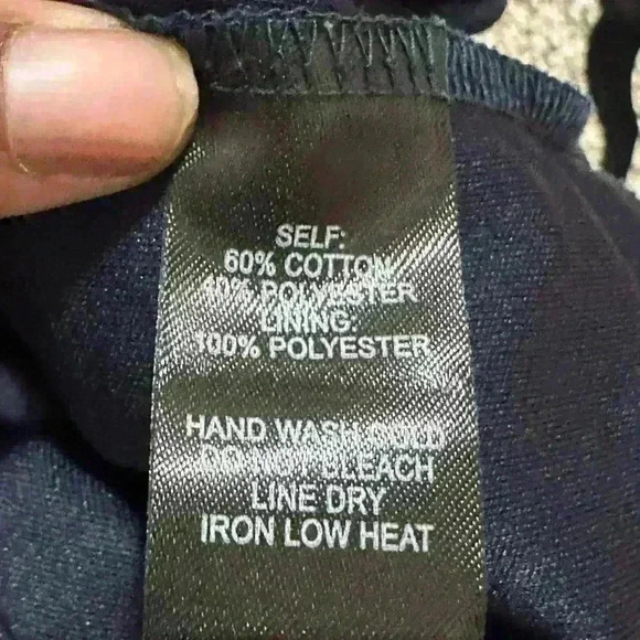 Lulus Take Me To Brunch Navy Blue Lace Mini Shift Dress Womens Size Large - Picture 6 of 7